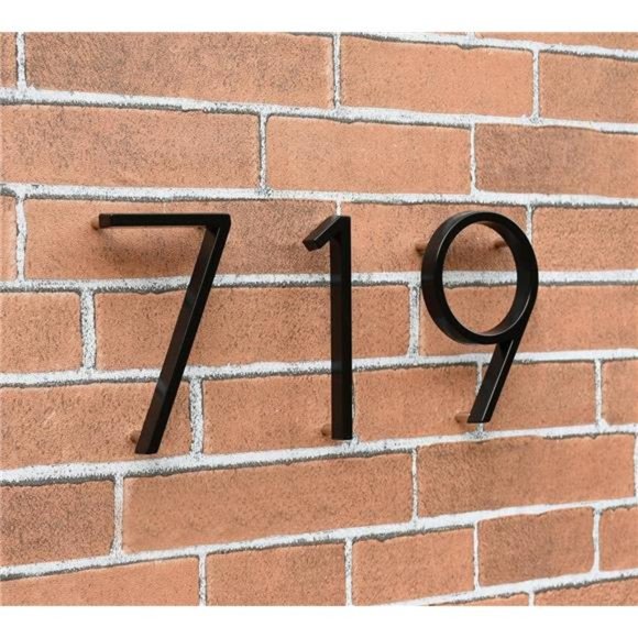 5"Stainless Steel Floating House Number,Metal Modern House Numbers,Mailbox Decor - Picture 2 of 6